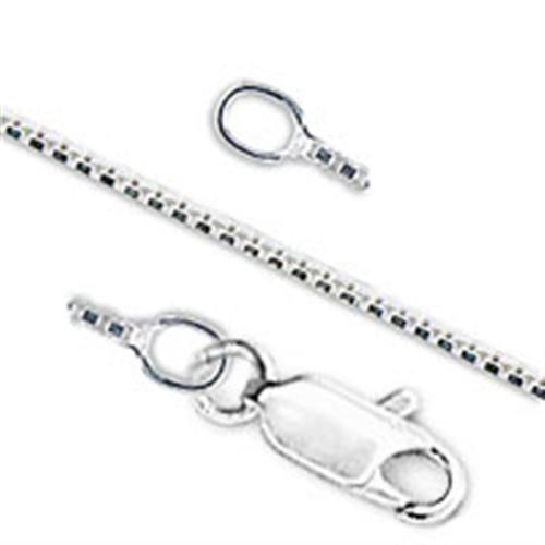 JCE001 High-Polished 925 Sterling Silver Chain with No Stone