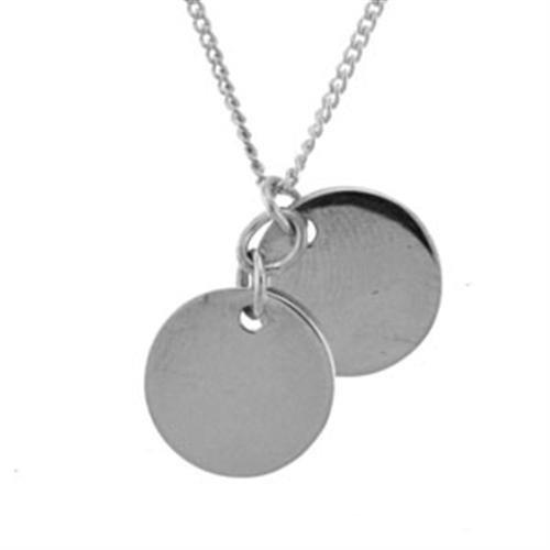 JCEA164 Rhodium Brass Necklace with No Stone