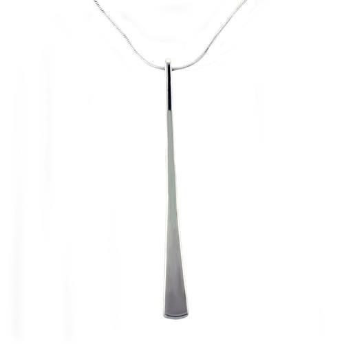 JCEAS1310 High-Polished 925 Sterling Silver Necklace with No Stone