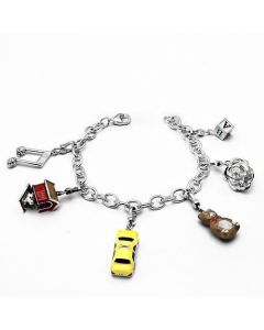 JCES604 Silver 925 Sterling Silver Bracelet with Top Grade Crystal  in Clear