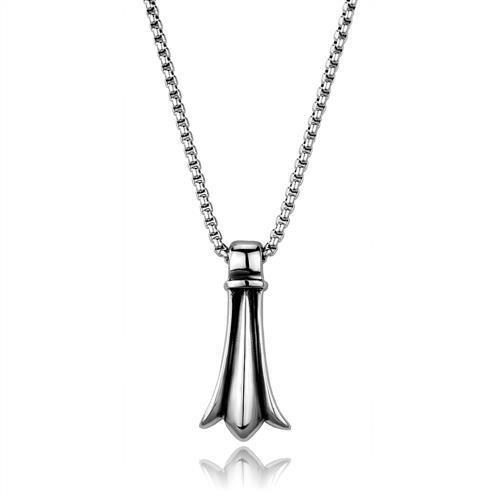 JCE2010 High polished (no plating) Stainless Steel Necklace with No Stone