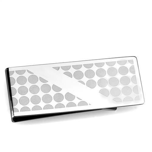 JCE2082 High polished (no plating) Stainless Steel Money clip with No Stone