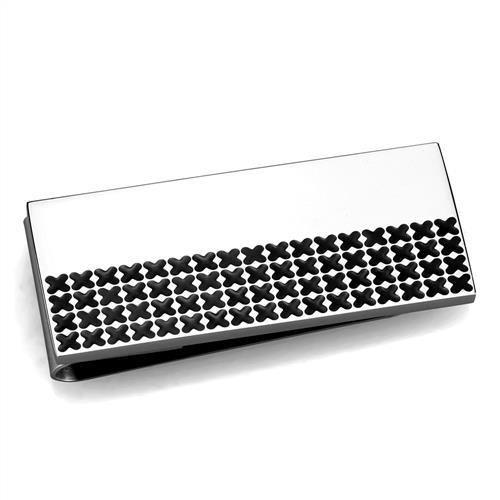 JCE2088 High polished (no plating) Stainless Steel Money clip with No Stone