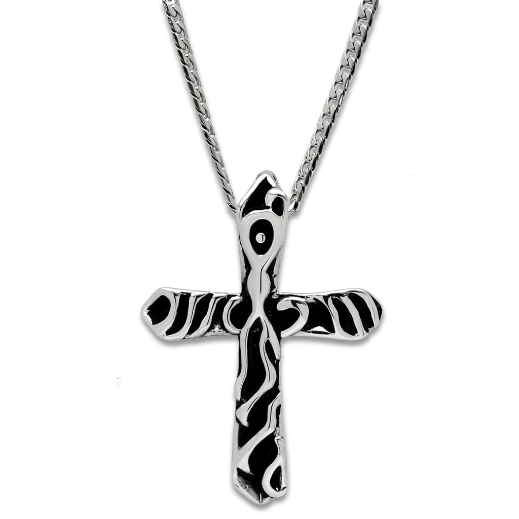 JCE460 High polished (no plating) Stainless Steel Chain Pendant with No Stone